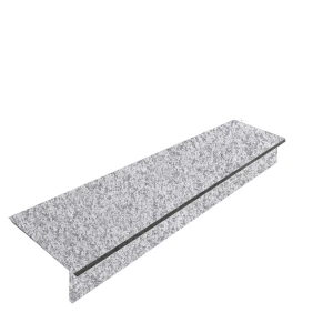 Zestaw Stopnica - Stopień + Podstopień  Granitowy G603 150x33x2 / 150x15x2 Płomieniowany