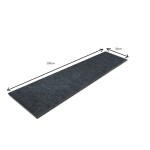 Stopnica granitowa płomieniowana G690 Bazalt Black 150x33x2