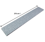 Stopnica granitowa szara płomieniowana G603 275x30x2