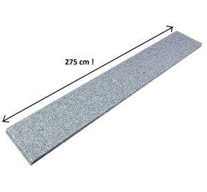 Stopnica granitowa szara płomieniowana G603 275x30x2