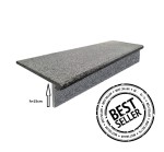 Zestaw Stopnica - Stopień + Podstopień  Granitowy Dark Grey G654 NEW 100x35x2 / 100x15x2