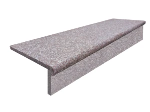 Zestaw Stopnica - Stopień + podstopień granitowy G664 135x35x2/135x15x2  Bullnose