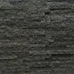 Kamień elewacyjny-dekoracyjny kwarcytowy czarny Stackstone Black 10x36 cm