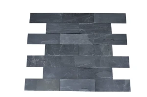 Kamień elewacyjny-dekoracyjny Łupek  Black Slate Brick 10x30