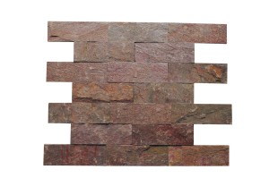 Kamień elewacyjny-dekoracyjny  kwarcytowy Copper Brick 10x30