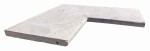 Trawertyn 3cm Kamień Brzegowy narożnik Classic Mix 40,6x61 | Obrzeża do basenu Bullnose