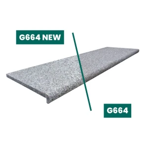 Schodek Granitowy Płomieniowany G664 NEW 120x35x2 Bullnose