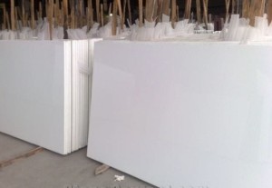 Konglomerat Marmurowy Polare  Snow White Slab 1320x160x3 cm polerowany