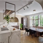 Spiek kwarcowy  Calacatta Imperiale Polerowany 324x162x1,2 cm