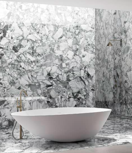 Spiek Kwarcowy Marmi Maximum Grey Beauty 300x150x0,6 cm