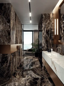 Spiek kwarcowy 12mm The Top Marazzi Golden White Matt 324 x 162 cm