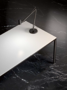 Spiek kwarcowy 12mm Grande Marazzi Elegant Black Matt 324x162x1,2 cm - Marquina