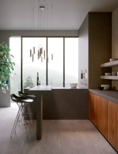 Spiek kwarcowy Grande Marazzi Granito Black  324x162x2 cm