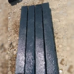 Palisada łupana | Obrzeże Wapienne Kadappa Black Limestone 100x10x10 cm