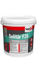 Solitär F20 - Fuga drenażowa 3–20 mm | Kolor Szary