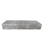 Trawertyn Blok Schodowy Silver Latte Bębnowany Szlif 120x30x15 cm