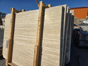 Slaby trawertynowe Ivory Classic Mix Vein Cut Szczotkowany 2 cm