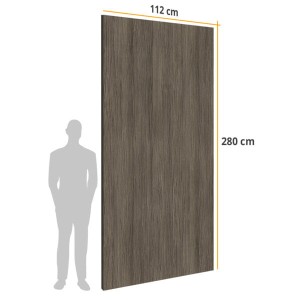 Płyta Węglowa WPC Dark Wood Matowa 280x112x0,5 cm