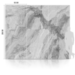 Płyta Węglowa WPC Grey Wave Błyszcząca 280x112x0,8 cm