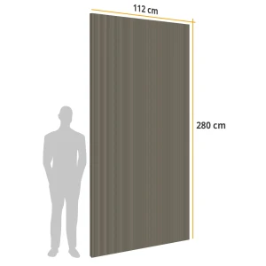 Płyta Węglowa WPC Small Stripes Błyszcząca 280x112x0,5 cm