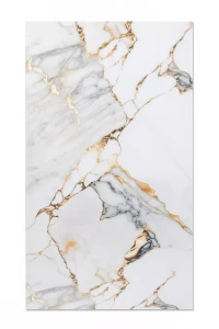 Próbka Płyty PCV Biało Złoty Marmur